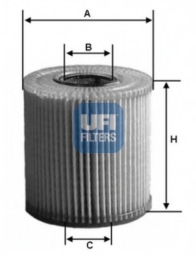 Масляний фiльтр 2505800 UFI