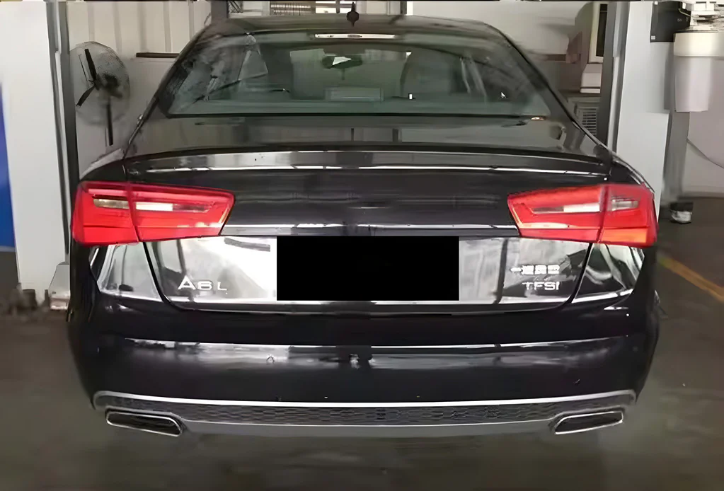Audi A6 C7 2011-2017 рр. Задній дифузор з насадками DPT S-Line-style (2011-2014)