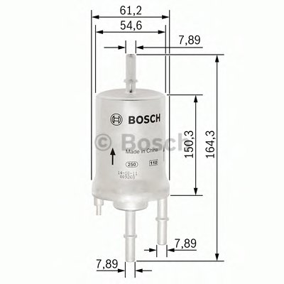 Фільтр паливний F026403006 BOSCH для Volkswagen Jetta 2015–2020