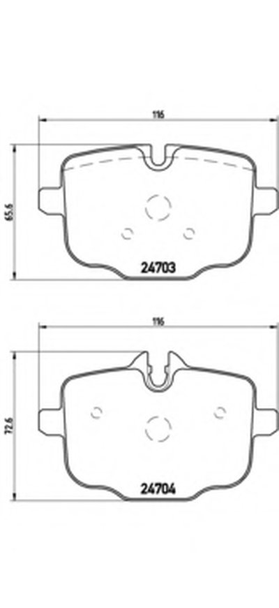 Колодки гальмівні дискові P06061 BREMBO для BMW 7 Series 2015–2020