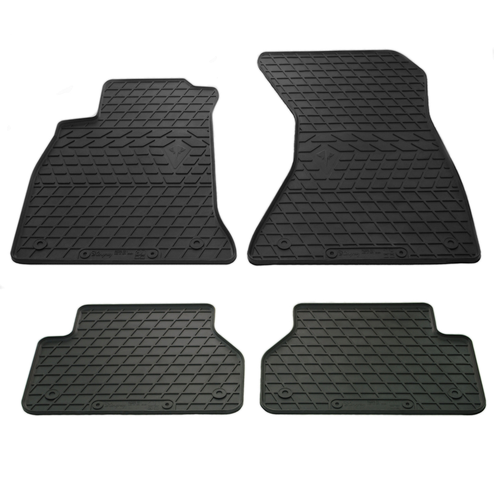 Інший Audi A4 B9 2015-2024 рр. Килимки Stingray (4 шт, гума) для Audi A4 2015–2024 Салон і комфорт