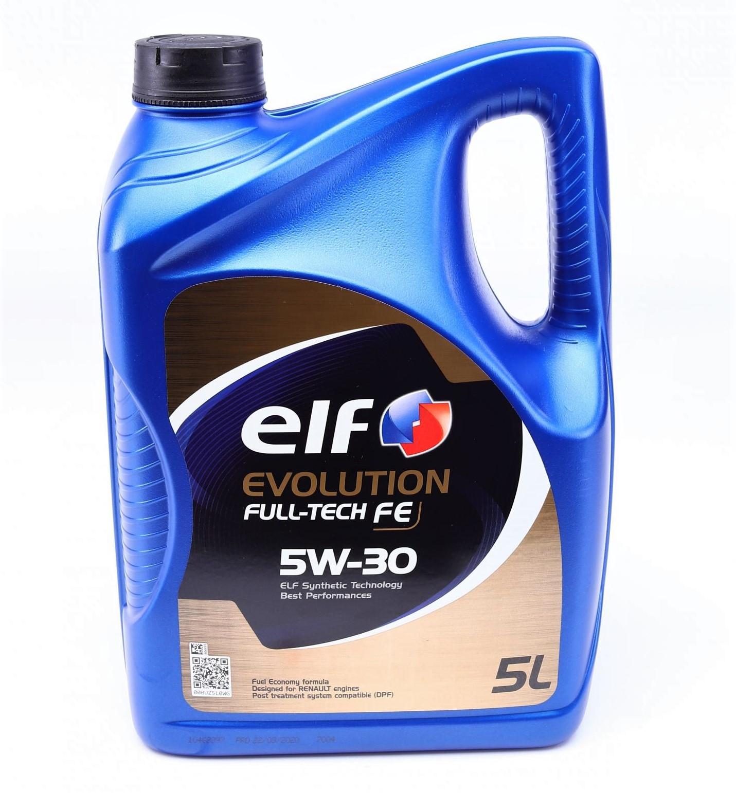 Олива моторна evolution fulltech fe 5w30 5л 213935 ELF для BMW 7 Series 2015–2020