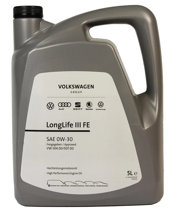 Aisin Моторна олива VAG LongLife III FE 0W-30, 5л для Audi A4 2013–2015 Олива та рідини