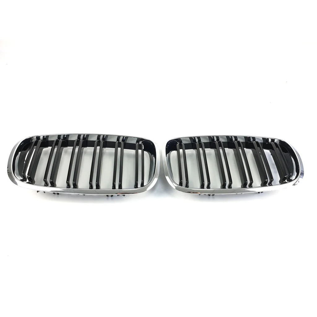 GBT BMW X5 E70 2007-2013 рр. Ніздрі M-Look (чорний глянець з хром окантовкою) для BMW X5 2007–2013 Кузов та оптика