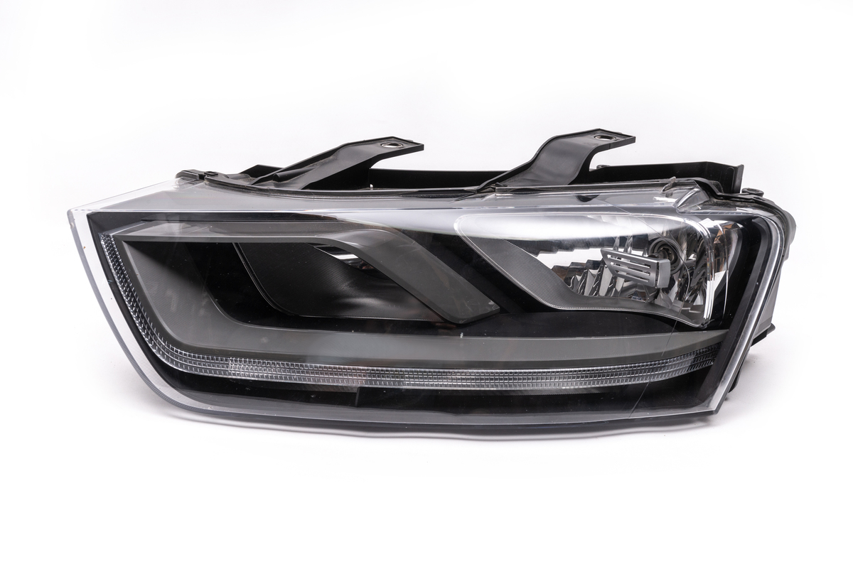 Audi Q3 2011-2019 рр. Передня фара LED (2011-2015, Ліва, Оригінал, Б.У.) для Audi Q3 2011–2019 Кузов та оптика