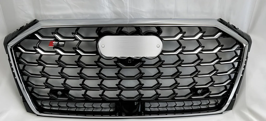 Інший Audi A8 2018- рр. Передня решітка S-Style (2022+, хром з чорним) для Audi A8 2014–2018 Кузов та оптика