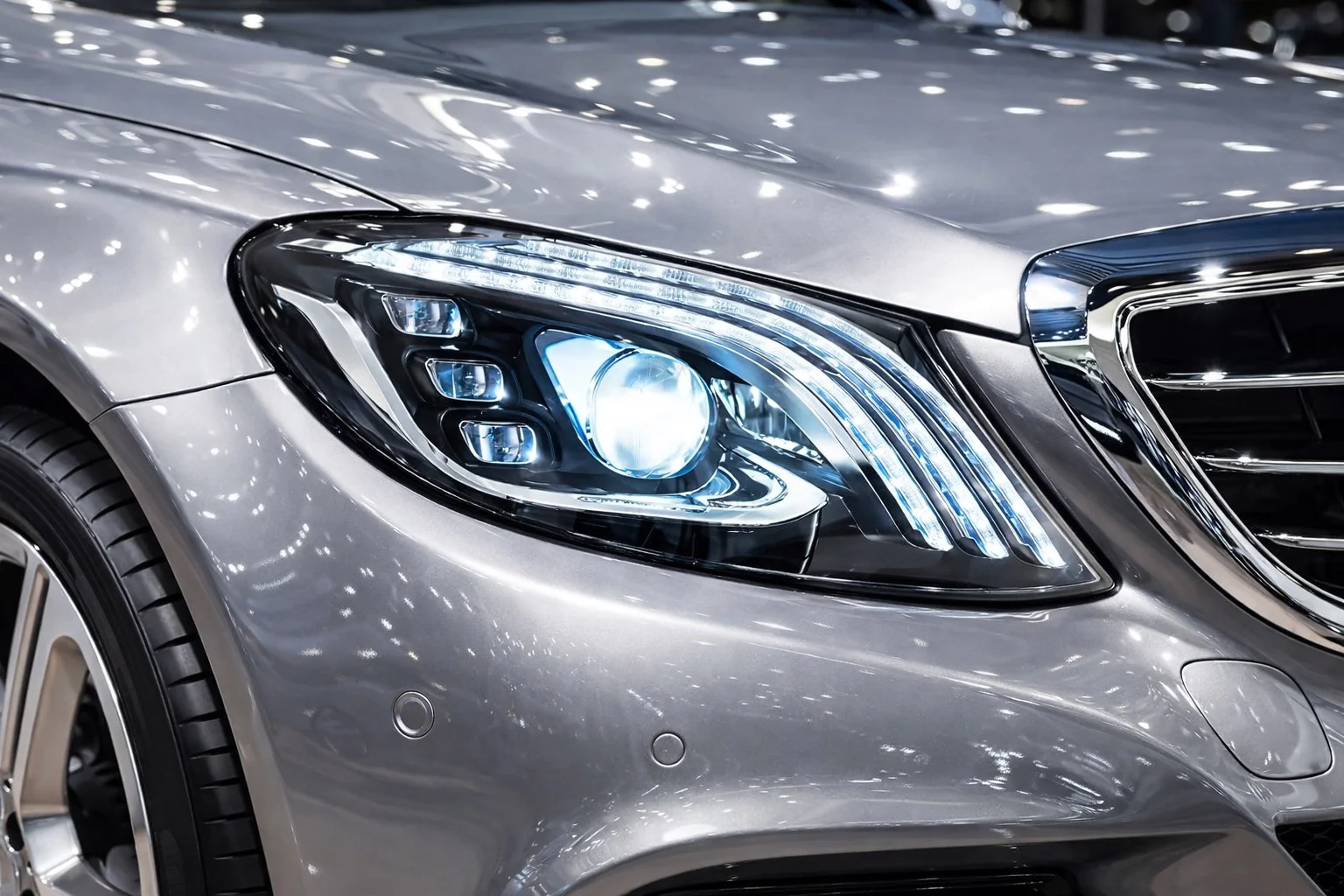 GBT Mercedes C-сlass W205 2014-2021 рр. Передні фари Maybach (2 шт) для Maybach C-class 2014–2021 Кузов та оптика