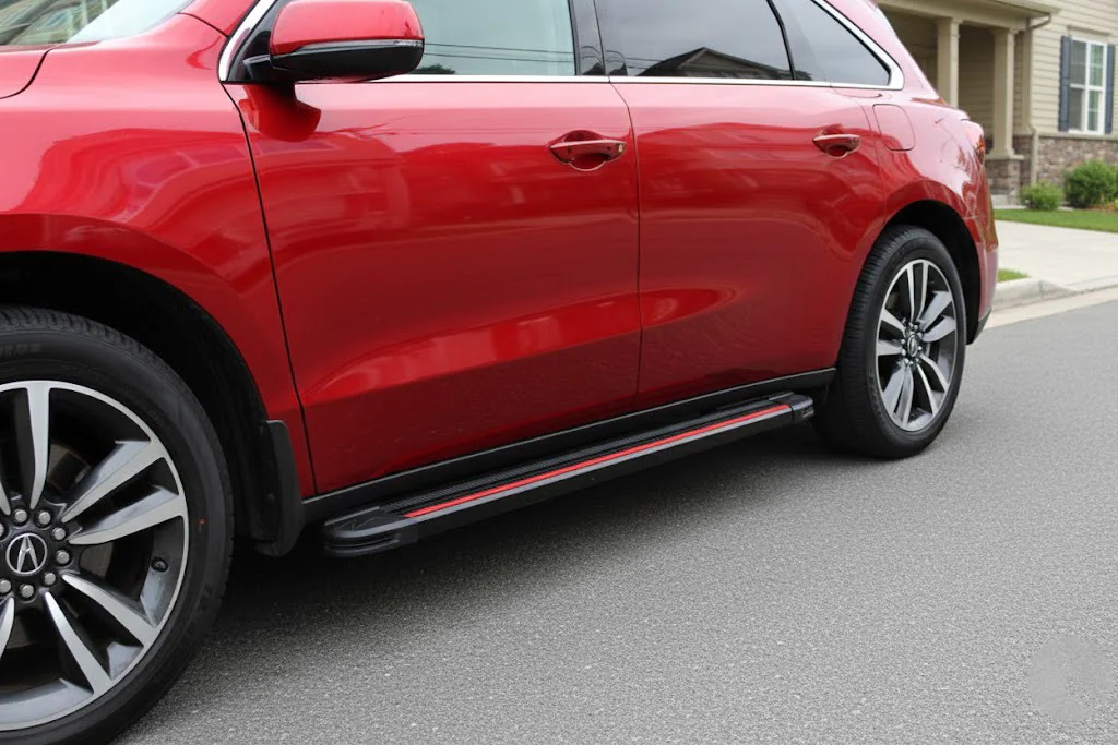 Інший Acura MDX 2013-2020 рр. Бокові пороги Maya Red (2 шт., Алюміній) для Acura MDX 2013–2020 Кузов та оптика