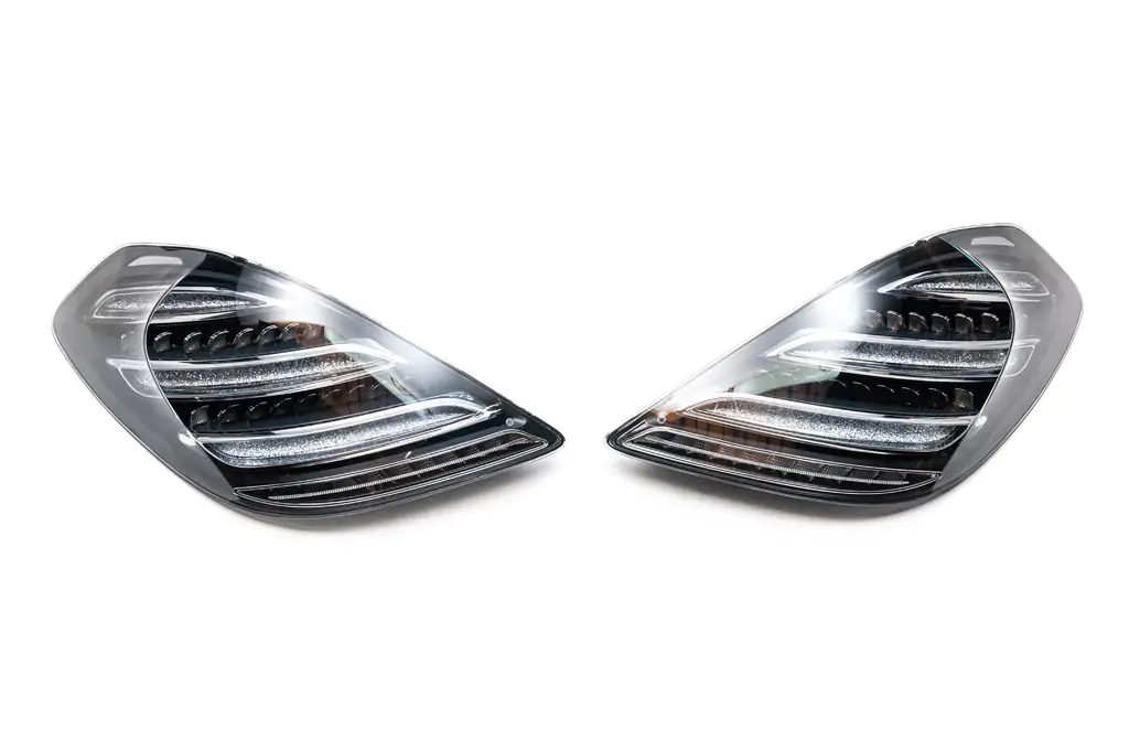 GBT Mercedes S-сlass W222 2013-2022 рр. Задні ліхтарі (Black edition, 2 шт) для Mercedes-Benz S-Class 2013–2022 Кузов та